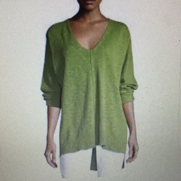 Eileen Fisher Green grass organic linen/cotton - Picture 1 of 7